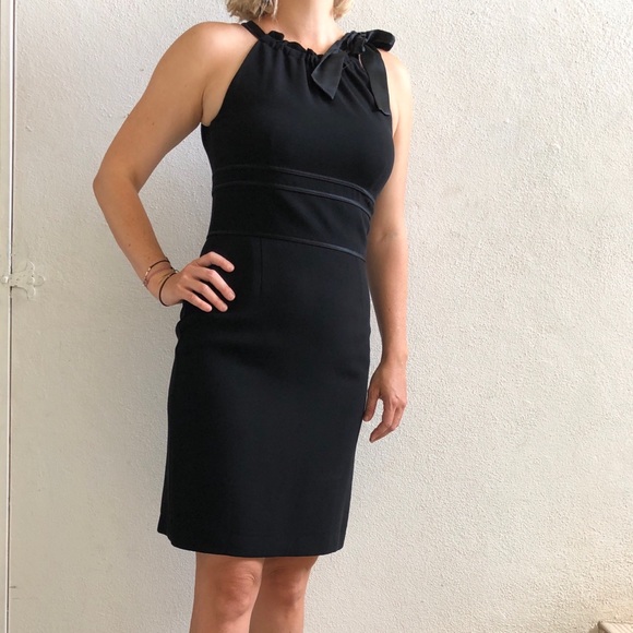 Ann Taylor Little Black Dress with ribbon - Picture 3 of 8